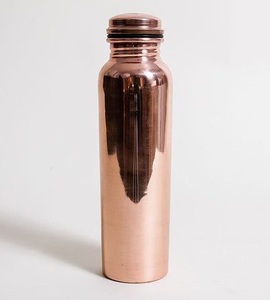 Classic Polished <b>Copper</b> Water <b>Bottle</b> With Premium Shine For Traditional And Healthy Lifestyle <b>Drinking</b> - Product Image 1