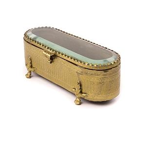 Trinket <b>Box</b> <b>Black</b> Bone Inlay Finished Women <b>Jewellery</b> Organizer Rounded <b>Jewellery</b> <b>Box</b> - Product Image 6