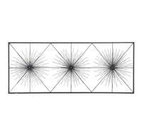 Arte de Pared Rectangular 3D Grande, Personalizado, de Hierro y Metal, Diseño Art Deco Moderno, Hecho a Mano, para Decoración de Diwali, Bodas y Salas de Estar, Venta al Por Mayor