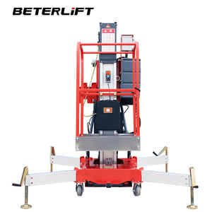 Elevador Eléctrico de Mástil Único de Aluminio <span class=keywords><strong>para</strong></span> Mantenimiento de Instalaciones, <span class=keywords><strong>Alquiler</strong></span> <span class=keywords><strong>para</strong></span> Contratistas de Construcción, Mástil Vertical - Product Image 1