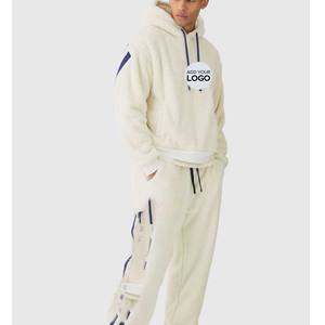 Trajes de chándal para hombre, conjunto de 2 piezas, Sudadera con capucha y cremallera de un cuarto, pantalones de chándal, trajes de chándal informales atléticos para hombre - Product Image 3