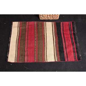 Alfombra turca Vintage tradicional roja marrón área grande 9x12 patrón de retazos rectangulares lana de 10mm con respaldo de látex 21x31ft - Product Image 3