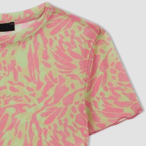 Top corto de manga corta para mujer personalizado Tie Dye/impresión por sublimación Streetwear único diseño personalizado camisetas para niñas - Product Image 2