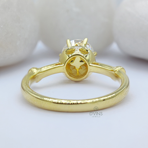 Luxury Sterling Silver Wedding Jewelry 3 Ct Crushed Moissanite Diamond Engagement Solitaire Ring GIA Certified Anniversary - Product Image 4