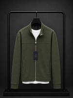 Veste d'hiver rembourrée pour homme de haute qualité, blanche, imperméable, col montant, fermeture éclair, couleur unie, pour temps froid