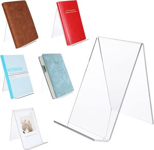 Artfulcosmos Soporte de Acrílico para Libros, Exhibidor Transparente, Organizador de Escritorio Independiente, Diseño Moderno, Tamaño y Color Personalizables - Product Image 1