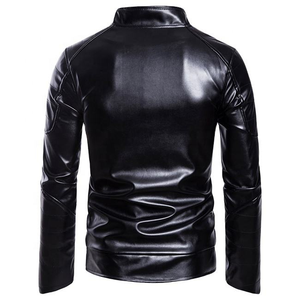 2025 Customised High Quality Men's Genuine Cowhide Leather <b>Jackets</b> Stand Collar Eco-Friendly Windproof Winter <b>Jacket</b> - Product Image 2