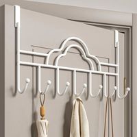Porte-manteau mural auto-adhésif moderne en fer, écologique, au design élégant, durable et fonctionnel pour appartements, maisons et hôtels