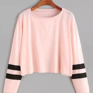 Femmes Respirant Bambou Tissu Crop Top Court Jersey T-Shirt À Capuche Confortable Débardeurs - Product Image 1