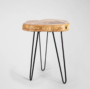 Tabouret vintage en bois et métal / DIY / Repose-pieds / Fabriqué en Yougoslavie années 70 - Product Image 1