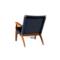 Chaises de jardin en teck avec cordes lisses et robustes et un design minimaliste moderne, vendues au prix de gros