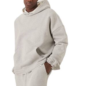 Nouveau Style surdimensionné à capuche solide 2 pièces survêtement pour hommes broderie personnalisée Logos 100% Polyester polaire Baggy - Product Image 2