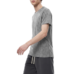 T-shirt ajusté en maille jacquard pour homme, anti-plis, anti-rétrécissement, en jersey tricoté - Product Image 6