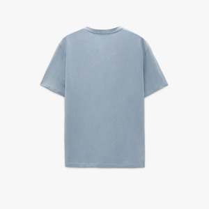 Venta al por mayor 260gsm camisetas de peso pesado para hombres microfibra algodón hombro caído talla grande con manga corta 100% algodón - Product Image 5