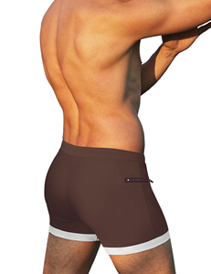 Short de sport de couleur personnalisée pour hommes séchage rapide respirant 100% coton maillot de bain surf nouveau style solide OEM disponible - Product Image 2