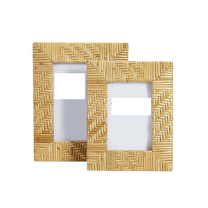 Cadres en bois et rotin tissés à la main de qualité supérieure Grand Nature Weave Luxe pour des designs de maison classiques, rustiques et contemporains - Product Image 4