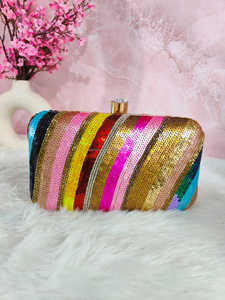 Bolso de noche elegante con bordado de nácar para mujer, superventas en Dubái, Qatar, Omán, Senegal de LUXURY CRAFTS - Product Image 2