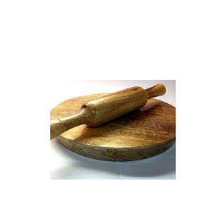 Rodillo y tablero en relieve de madera navideña hechos a mano, pulido brillante, para repostería y horneado - Product Image 6