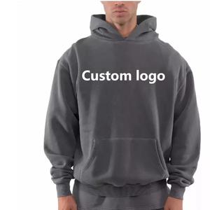 Plus Size <b>Mens</b> Sweatshirt Hoodies <b>Pullover</b> Fleece Hoodies Cotton Oversized Blank Hoodies Custom logo basics cotton blended - Product Image 3