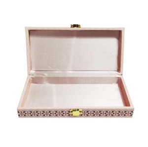 Boîte de rangement rectangulaire en bois fantaisie organisateur de bijoux personnalisé vente en gros pour la maison cuisine bureau organisation de rangement - Product Image 2