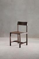 Chaise en bois avec marquage privé et finition vieillie, parfaite pour les chambres à coucher à thème antique, les salles à manger et les coins douillets