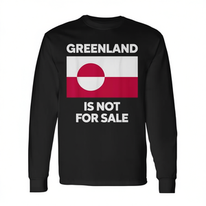 Maglietta promozionale a maniche lunghe Greenland Is Not for Sale - Product Image 2