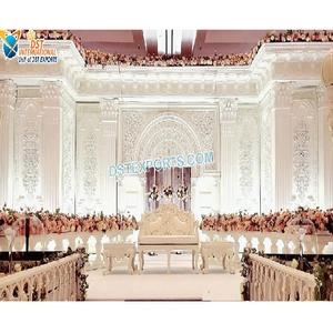 Decoración de escenario romano de gran boda, decoración de escenario occidental de FRP, estilo victoriano, escenario de boda - Product Image 1