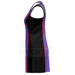 Uniforme de netball pour femmes adultes, design populaire, léger, imprimé, 100% polyester, respirant, durable, personnalisable, fabriqué au Pakistan - Product Image 2