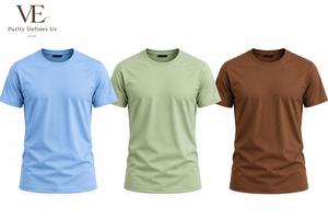 Camisetas de entrenamiento de mezclilla sólida para hombre al por mayor - Secado rápido, absorción de humedad, transpirables, ecológicas, antiencogimiento, antiarrugas - Product Image 4