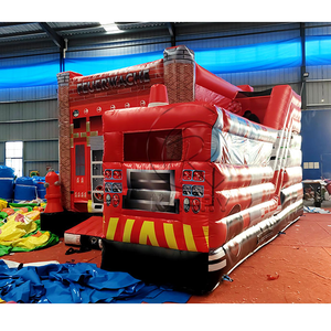 Commercial <b>Inflatable</b> Bounce House Water Slide Combo Indoor Outdoor Jumping Castle PVC Blow Up Bouncer With Pool - Product Image 4