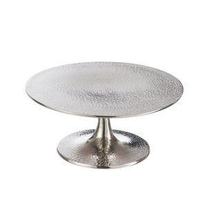Decorative antique style metal <b>cake</b> <b>stand</b> with pedestal base for premium dessert display at formal events or bakeries - Product Image 1