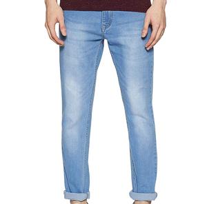 Jeans de Mezclilla Desgastados Transpirables de Tela Oxford de Cintura Media Regular Casuales para Hombre al por Mayor Hechos en Fábrica - Product Image 4