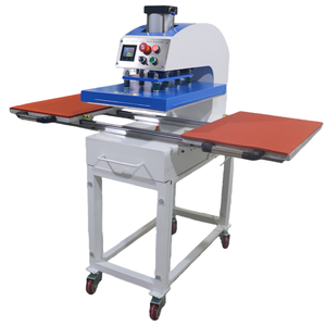 Presse à chaud automatique 40*40 / 40*50 / 40*60 / 48*48 cm, presse à transfert thermique pneumatique à double station pour t-shirts - Product Image 1