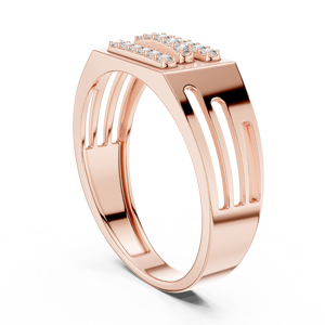 Anillo de Eternidad Clásico de Lujo en Plata 925 con Triple Hilera de Diamantes en el Centro |   Joyería Moderna para Mujer - Product Image 1