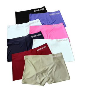 Custom LOGO <b>Women</b> Plus Size Breathable <b>Boxer</b> <b>Underwears</b> Panties Seamless Panty Low Waist OEM Made designs for <b>women</b> - Product Image 3