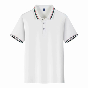 Vêtements pour hommes avec logo personnalisé à bas prix Vente en gros de polos uni - Product Image 1