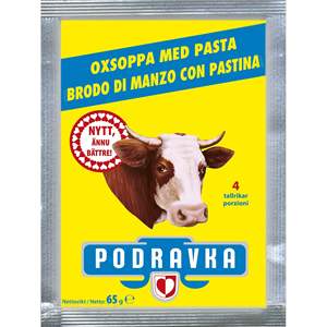 PODRAVKA 35pcs Caldo de Res con Pasta 65g Sopas Instantáneas Sólidas Hechas en VAL-IMPEX S.R.L. - Product Image 1