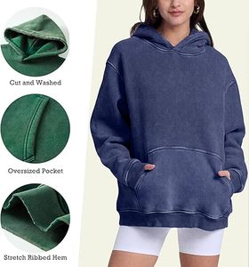 Sudaderas Casuales de Invierno para Hombre, Color Sólido, 100% Algodón, Forro Polar, Corte Regular, Secado Rápido y Transpirable, Alta Calidad, Tinte Liso - Product Image 5