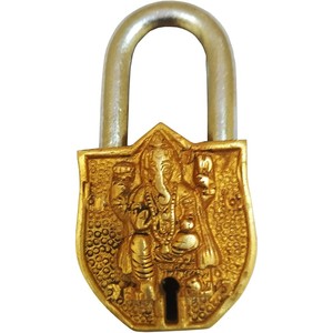 Functional Brass Beautiful <b>Padlocks</b> with Two Keys Solid Brass with Natural Patina in a Beautifully Ornate <b>Padlock</b> - Product Image 1