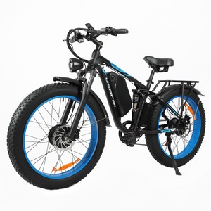 Bicicleta Eléctrica de Montaña Todoterreno con Motor Delantero de 1000W, Suspensión Completa, Neumáticos Gruesos de 16'', Cuadro de Acero Aleado, Frenos de Disco Hidráulicos - Product Image 2