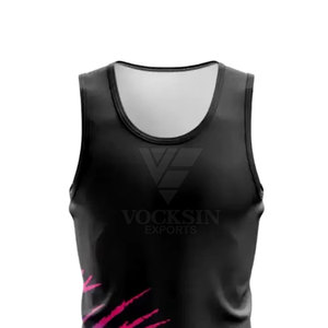 Camiseta sin mangas con estampado por sublimación para mujer, camiseta sin mangas de tela suave para fitness y uso diario - Product Image 4