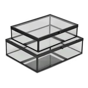 Elegante Caja de Joyería Hexagonal de Vidrio, Nuevo Diseño de Caja de Almacenamiento de Vidrio - Product Image 5