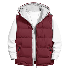 Vente en gros Veste à bulles rembourrée imperméable pour hommes, hiver personnalisé Veste bouffante extérieure à col montant Produit de sport et de divertissement - Product Image 2