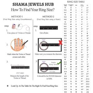 Classic Boho Chic Women's Diamond <b>Ring</b> with Unique <b>Chunky</b> Sterling <b>Silver</b> Band Durable Gold Plated for Weddings and Parties - Product Image 5