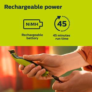 Philips Norelco OneBlade 360 - Recortadora y Afeitadora Eléctrica Híbrida con Cuchillas de Repuesto, Empaque Sin Frustraciones - Product Image 6