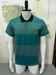 Camiseta informal de manga corta transfronteriza con estampado de punto de lujo para hombre Advanced Sense Light Color sólido - Product Image 5