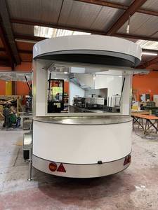 รถพ่วงขายอาหารเคลื่อนที่ทำจากสแตนเลส ได้รับการรับรองมาตรฐาน CE สำหรับขายอาหารว่าง ฮอทดอก ไอศกรีม และอาหารจานด่วนอื่นๆ - Product Image 3