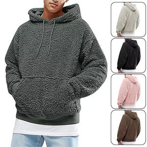 Basics Cotton Blended 2025 New WHOLESALE Style <b>Hoodie</b> Custom logo Men Thick Sherpa Fleece <b>Hoodie</b> Winter Autumn Plush <b>Fur</b> Casual - Product Image 6