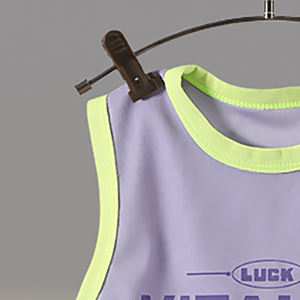 Conjunto de Ropa de Verano 2025 para Niños, 2 Piezas, Estilo Coreano, Conjunto de Baloncesto para Bebés, Niños y Niñas, Chaleco sin Mangas y Pantalones Cortos - Product Image 2