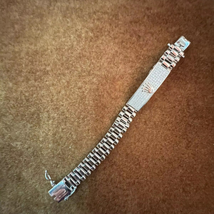 Pulsera de cadena de plata de estilo clásico para hombre KING STONE, pulseras elegantes con dijes para regalo - Product Image 1